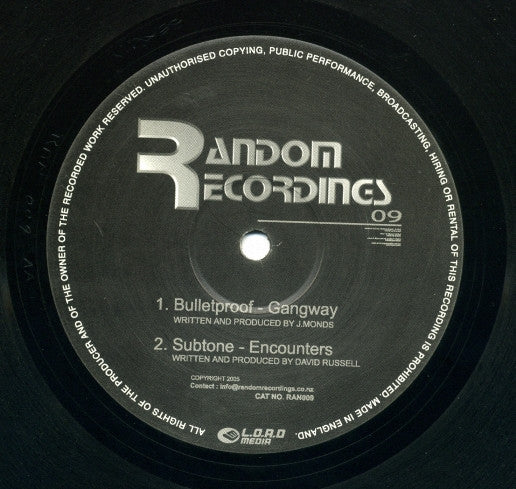 Bulletproof / Subtone : Gangway / Encounters (12")