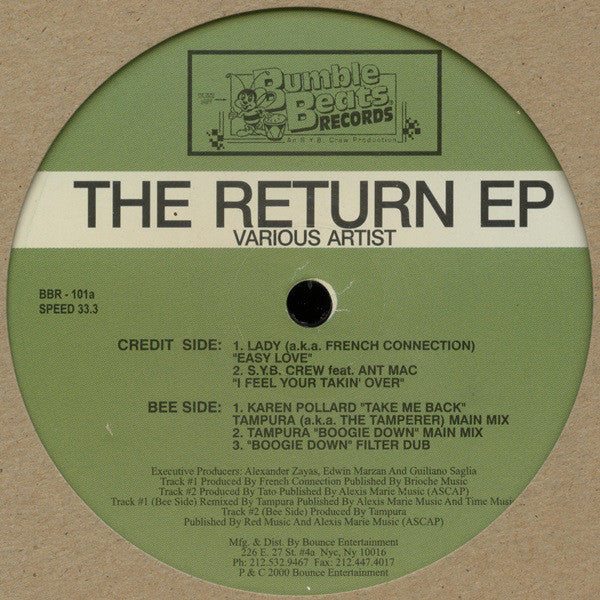 Various : The Return EP (12", EP)