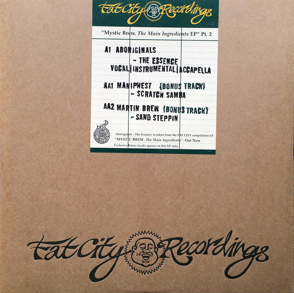 Various : Mystic Brew - The Main Ingredients EP Pt. 2 (12")