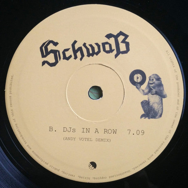 SchwaB : DJs In A Row (10", Single)