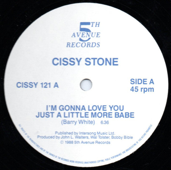 Cissy Stone : I'm Gonna Love You Just A Little Bit More Babe (12")