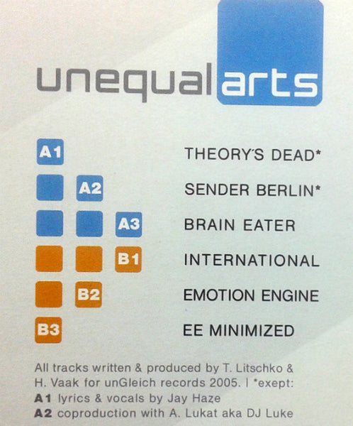 Sender Berlin : Unequal Arts (12", EP, Smplr)