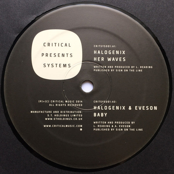 Halogenix : Critical Presents: Systems 001 (12", EP)