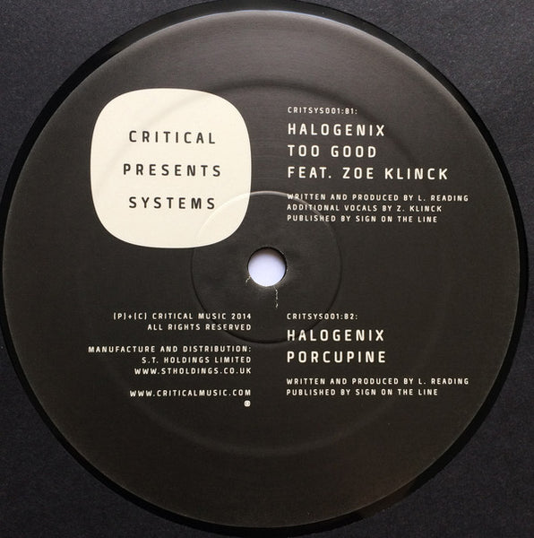 Halogenix : Critical Presents: Systems 001 (12", EP)