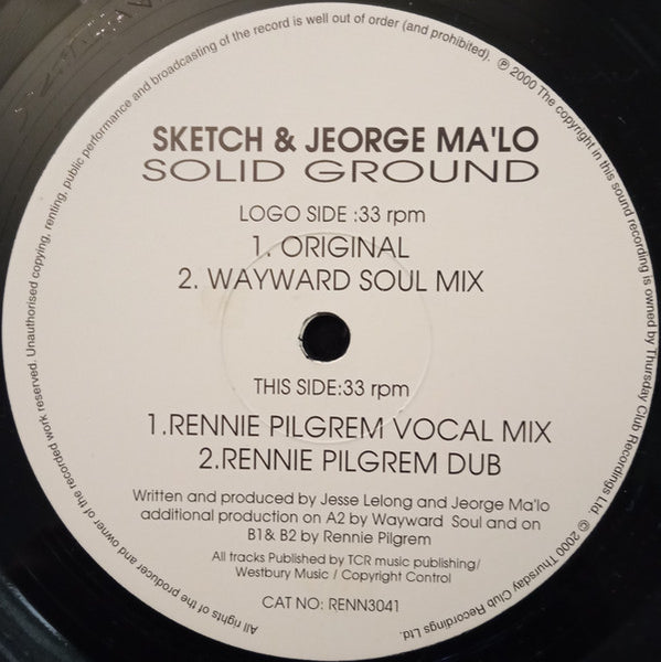 Sketch & Jeorge Ma'lo : Solid Ground (12")