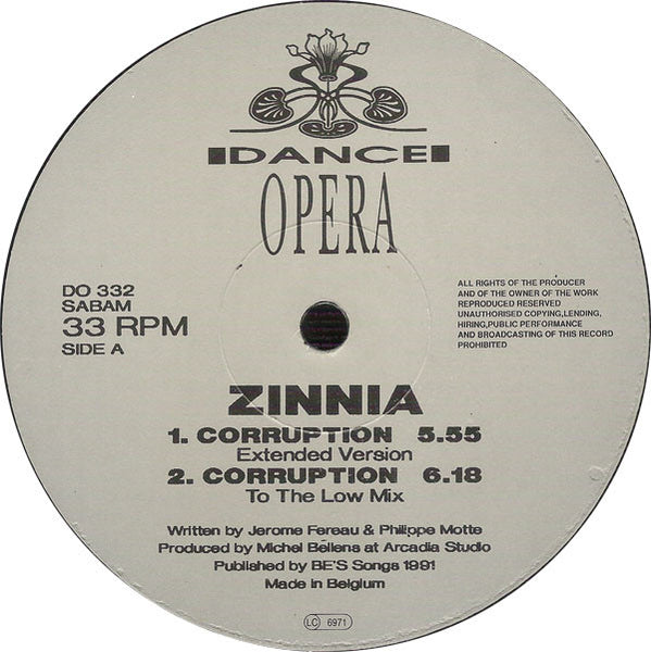 Zinnia : Corruption (12", Maxi)