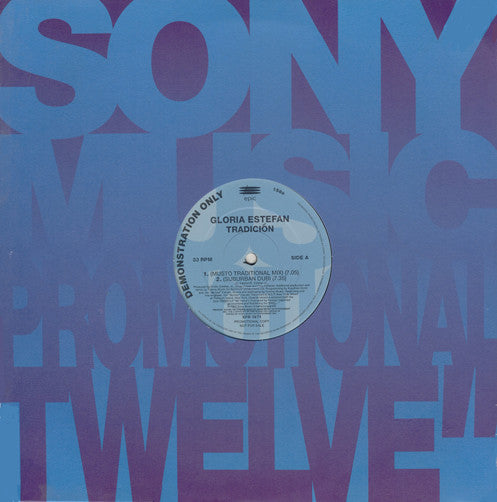 Gloria Estefan : Tradición (12", Single, Promo)