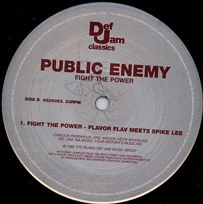 Public Enemy : Fight The Power (12", RE)