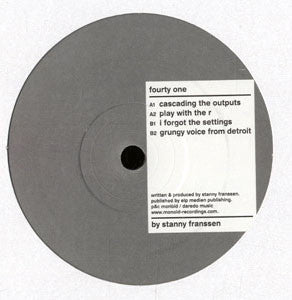 Stanny Franssen : I Forgot The Settings (12")