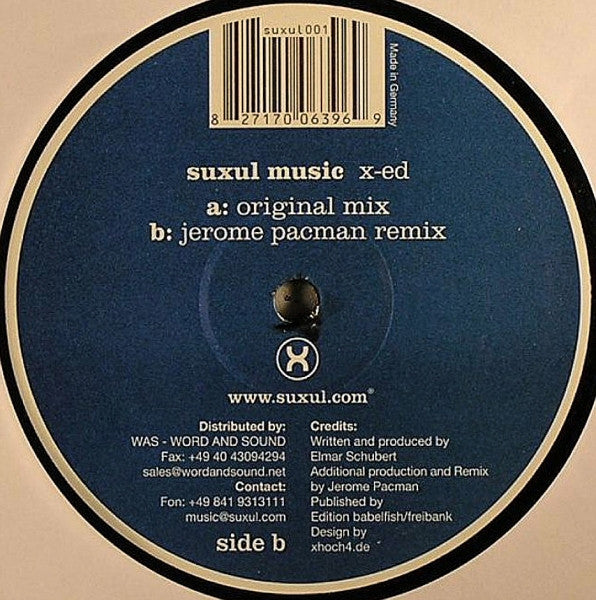 Suxul Music : X-ed (12")