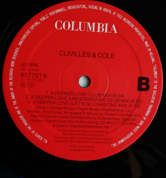 Clivillés & Cole : Pride (In The Name Of Love) (12", Single)