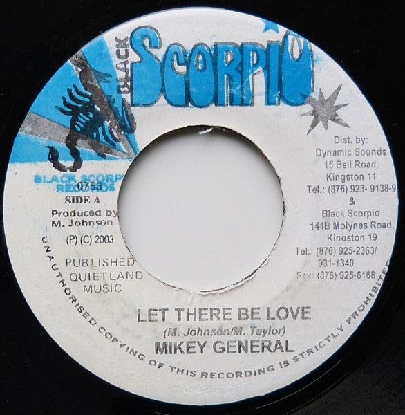 Mikey General : Let There Be Love (7")