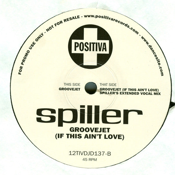 Spiller : Groovejet (If This Ain't Love) (2x12", Promo)