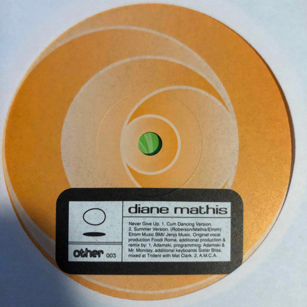Diane Mathis : Never Give Up (Other Versions) (12")