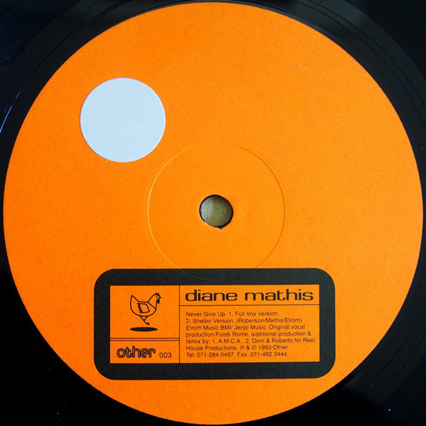 Diane Mathis : Never Give Up (Other Versions) (12")