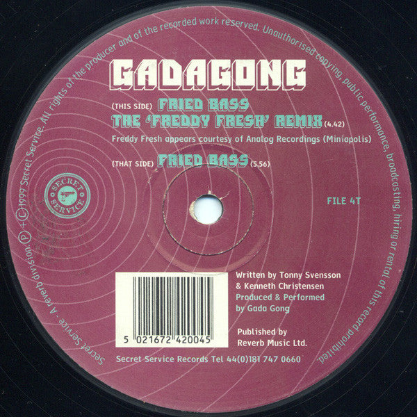 Gadagong* : Fried Bass (12")
