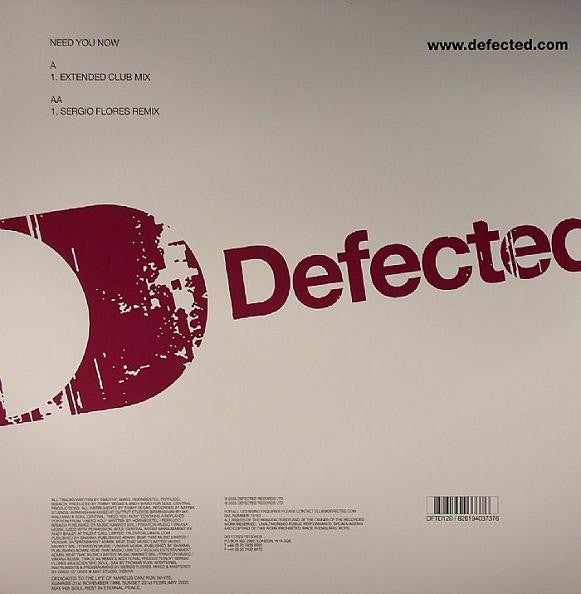 Soul Central : Need You Now (12", Single)