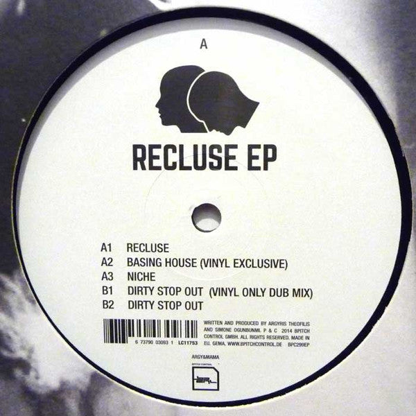 Argy & Mama : Recluse EP (12", EP)