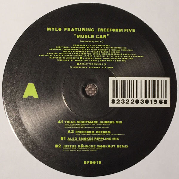 Mylo Featuring Freeform Five : Muscle Car (12", Single, 1/2)