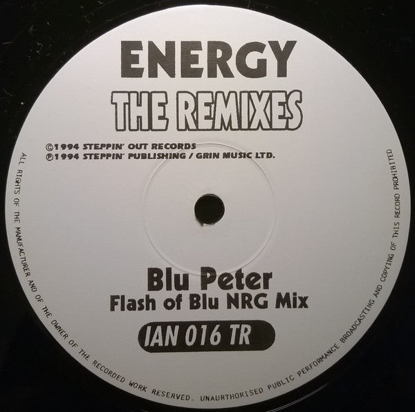 DJ Scott's Outer Rhythm* : Energy The Remixes (12")