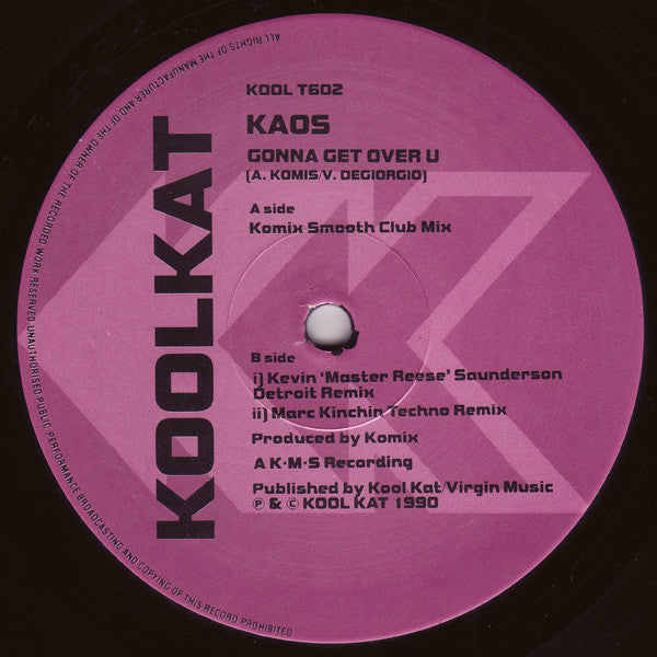 Kaos : Gonna Get Over U (12")