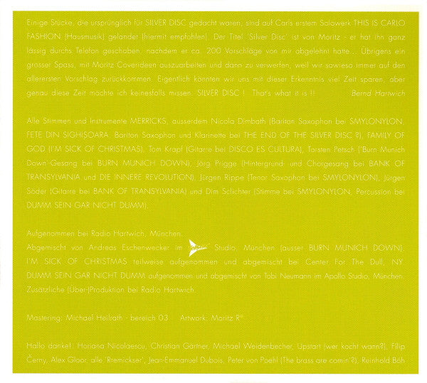 Merricks : Silver Disc (CD, Album, Enh, Dig)