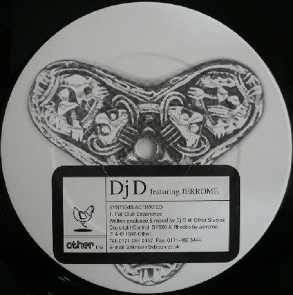 Dj D* Featuring Jerrome : Systems Activated (12")