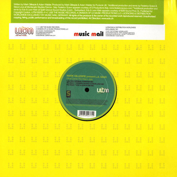 Mark Gillespie Present L.A. Gear : Here Come The Warm Jets (12")