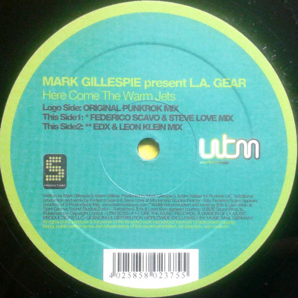 Mark Gillespie Present L.A. Gear : Here Come The Warm Jets (12")