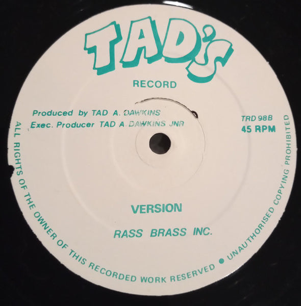 Dean Fraser : You Are (Instrumental) (12")