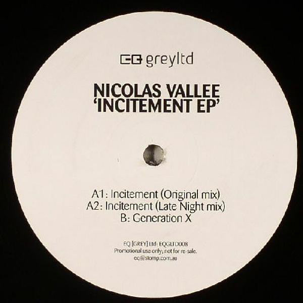 Nicolas Vallee* : Incitement EP (12", EP)