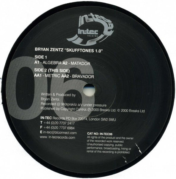 Bryan Zentz : Skufftones 1.0 (12")