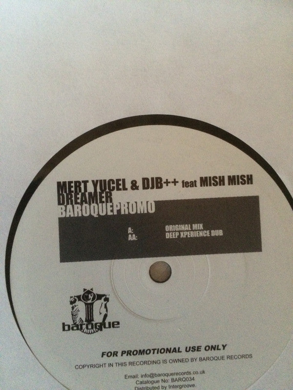 Mert Yucel : Dreamer (12", Promo, W/Lbl)