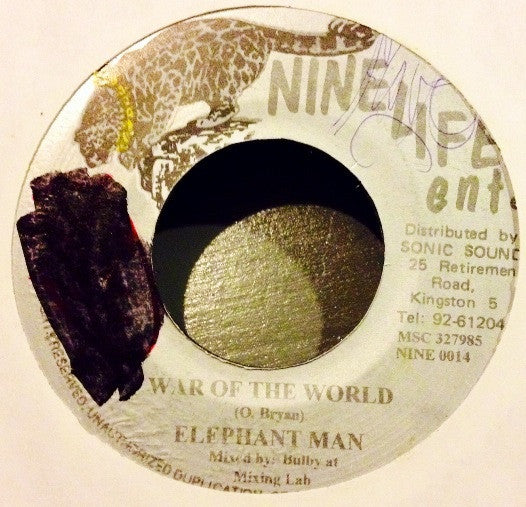 Elephant Man : War Of The World (7")