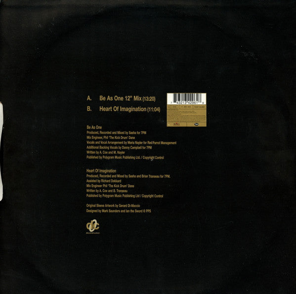 Sasha & Maria* : Be As One (12", Single)