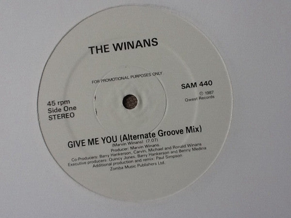 The Winans : Give Me You (12", Promo)