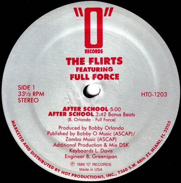 The Flirts Featuring Full Force : After School (12", RE)