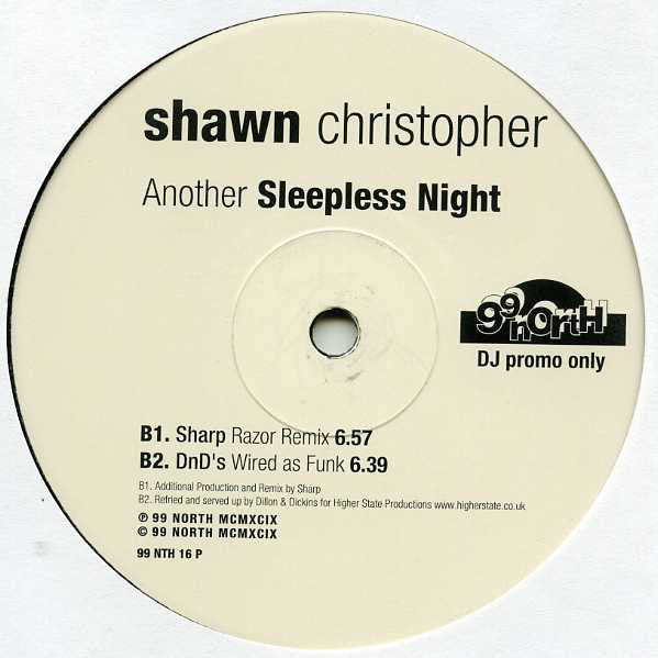 Shawn Christopher : Another Sleepless Night (2x12", Promo)