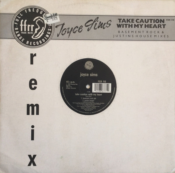 Joyce Sims : Take Caution With My Heart (12")