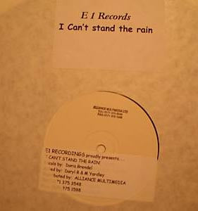 Daryl B : I Can't Stand The Rain (12", W/Lbl, Sti)