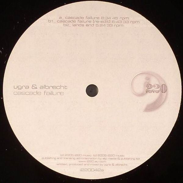 Ugra & Albrecht : Cascade Failure (12")
