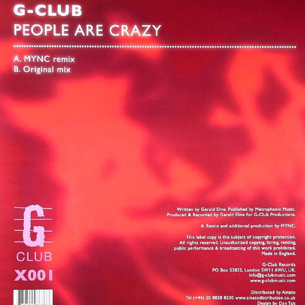 G-Club : People Are Crazy (Part 2) (12")