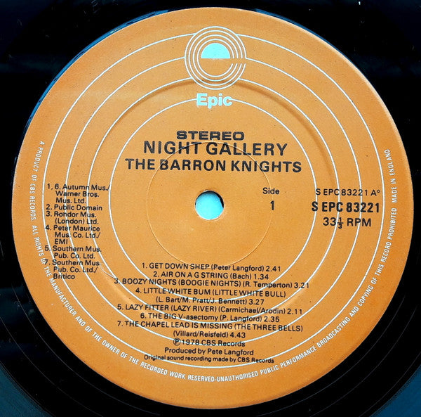 The Barron Knights : Night Gallery (LP)