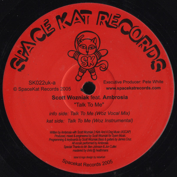 Scott Wozniak Feat. Ambrosia : Talk To Me (12")