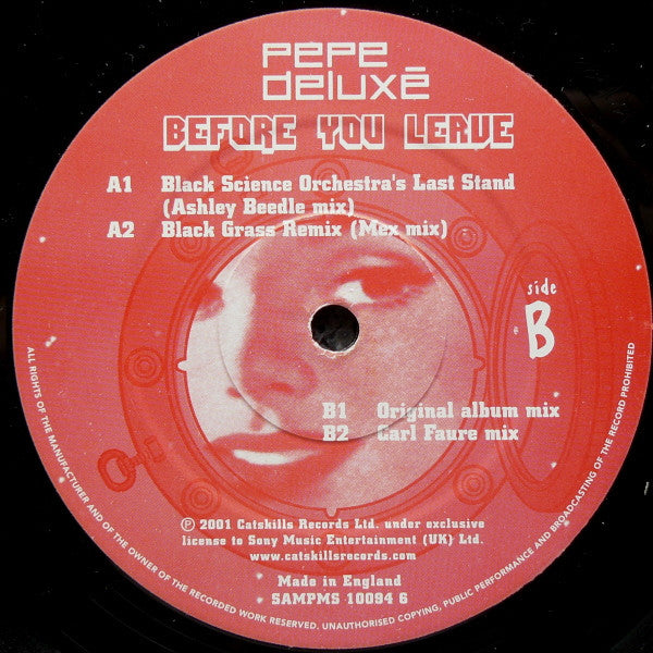 Pepe Deluxé : Before You Leave (12", Promo)