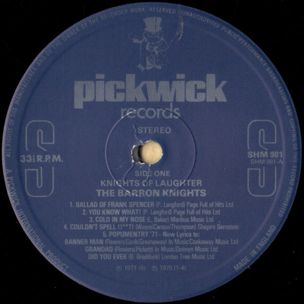 Barron Knights* : Knights Of Laughter (LP)