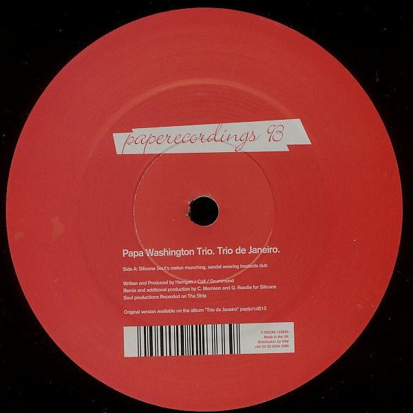 Papa Washington Trio : Trio De Janeiro (12", S/Sided, Single)