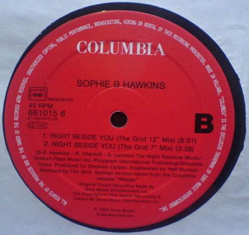 Sophie B. Hawkins : Don't Don't Tell Me No (12", Single)