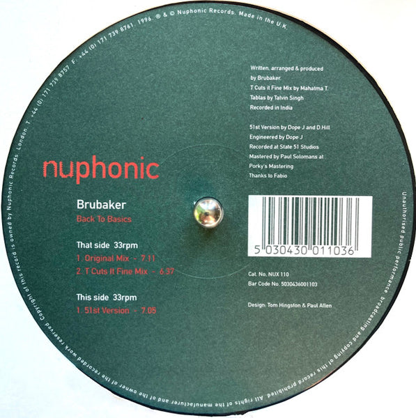 Brubaker (7) : Back To Basics (12")