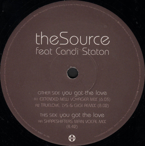 The Source Featuring Candi Staton : You Got The Love (12")